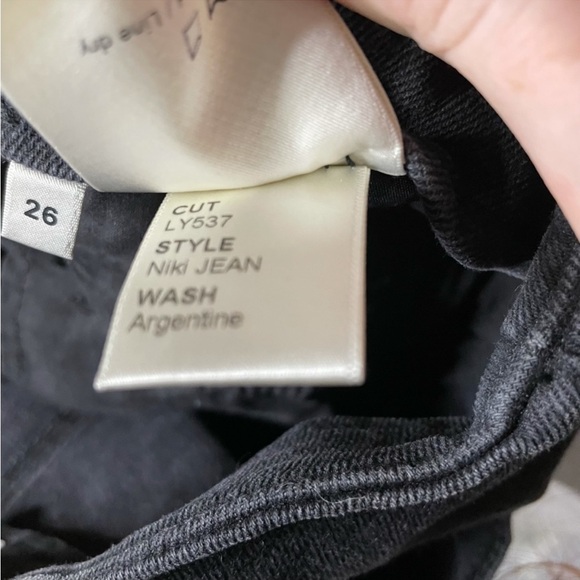 Reformation Niki Jeans Black Size 26 - Picture 6 of 6